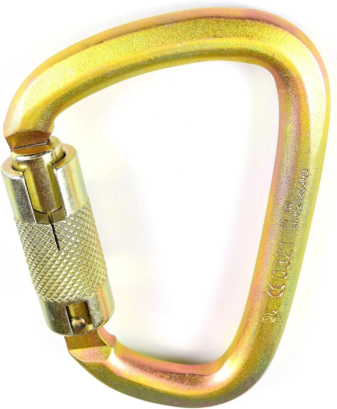 S01813-S Steel Carabiner 50kn (11,200 lb) Rated, Twist Auto Lock, ANSI Certified (Qty: 1)