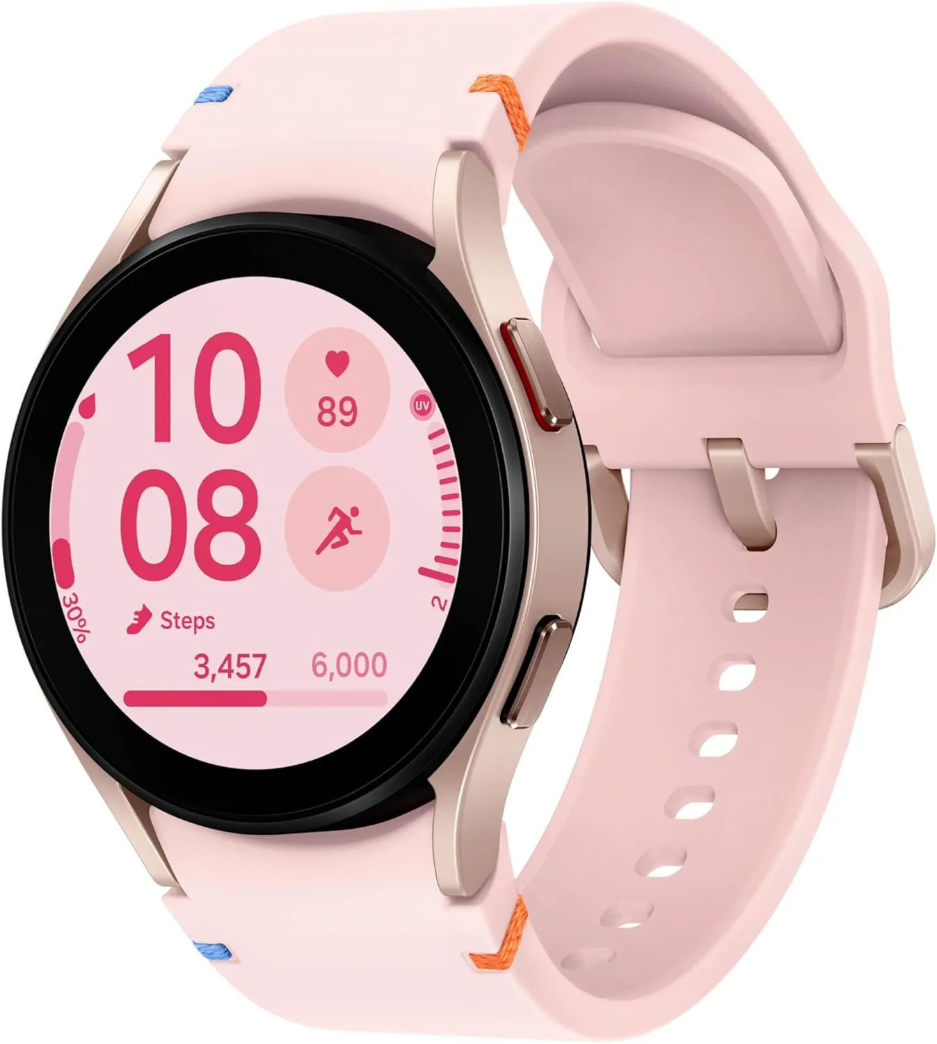 SAMSUNG Galaxy Watch FE 40mm LTE AI Smartwatch w/Fitness Tracking, BIA Sensor, Personalized HR Zones, Heart Rate Tracker, Sleep Monitor, 2024, Pink Gold [US Version, 1Yr Manufacturer Warranty]