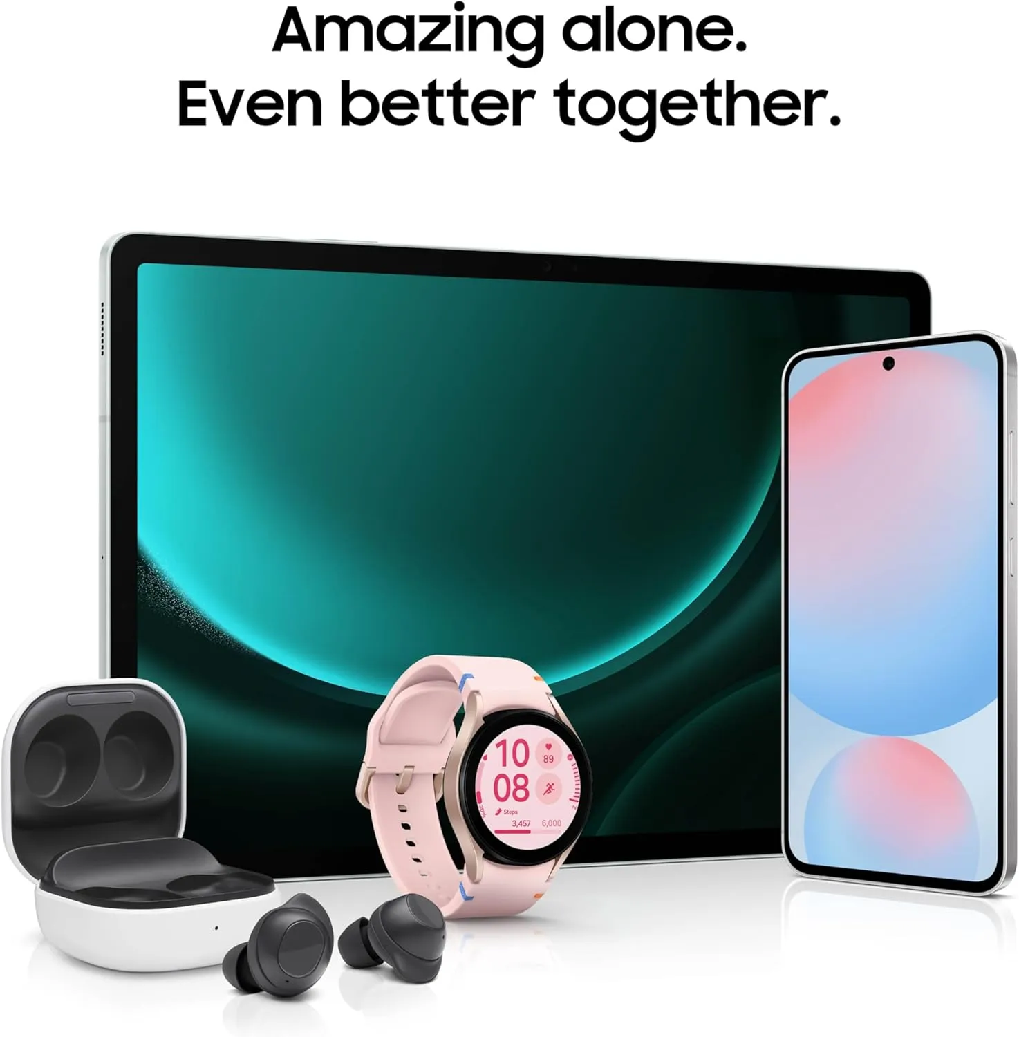SAMSUNG Galaxy Watch FE 40mm LTE AI Smartwatch w/Fitness Tracking, BIA Sensor, Personalized HR Zones, Heart Rate Tracker, Sleep Monitor, 2024, Pink Gold [US Version, 1Yr Manufacturer Warranty]