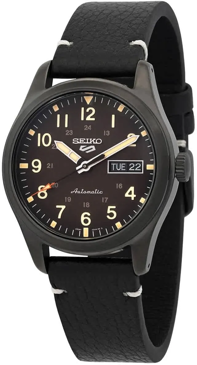 SEIKO SRPG41 5 Sports Men's Watch Black 39.4mm Stainless Steel