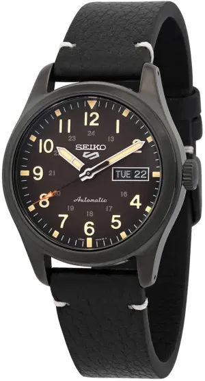 SEIKO SRPG41 5 Sports Men's Watch Black 39.4mm Stainless Steel