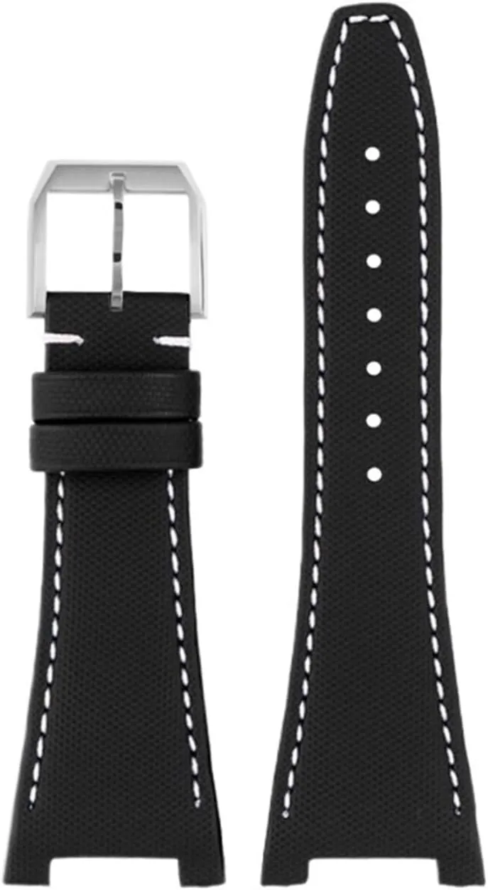 SERDAS For IWC Ingenieur Family IW500501 IW378507 Watch Strap Concave Interface Bracelet Waterproof Cowhide Bottom Nylon Watchbands