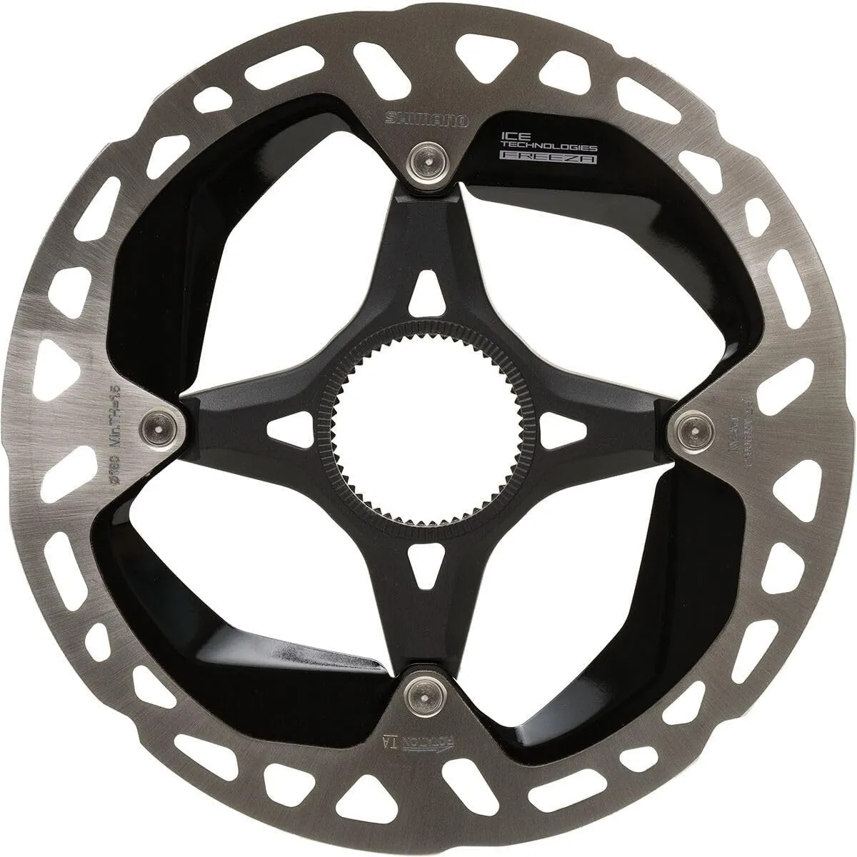 SHIMANO XTR/Dura-Ace Centerlock Disc Rotor Gray/Black, 140Mm