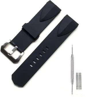 Silicone Rubber Watch Band Strap Compatible with Corum Admirals Cup Watch - 22mm Admiral’s Cup Watch Band Strap
