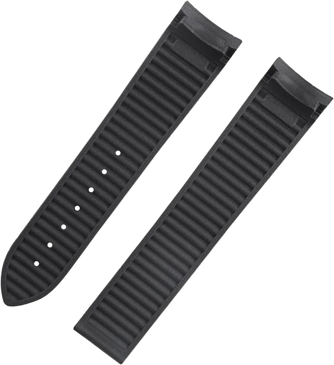 Silicone Watch Band replacement for Omega Seamaster diver 300 300m Speedmaster aqua-terra 150m AT150 Speedmaster Moonwatch Professional 42mm Curved End Steel Buckle Rubber Strap Wirstband for Men and Women( Black/Gold )