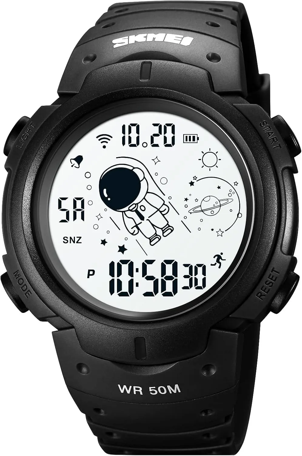 SKMEI Digital Watch Men, Mens Digital Sports Watch LED Screen Military Waterproof Wrist Watches for Men Casual Stopwatch Alarm Countdown Army Watch