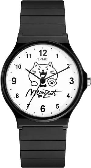 SKMEI Kids Analog Watch with Waterproof Quartz Movement MEOWZAT Watches for Boys Girls Daily Wear and Gift Giving