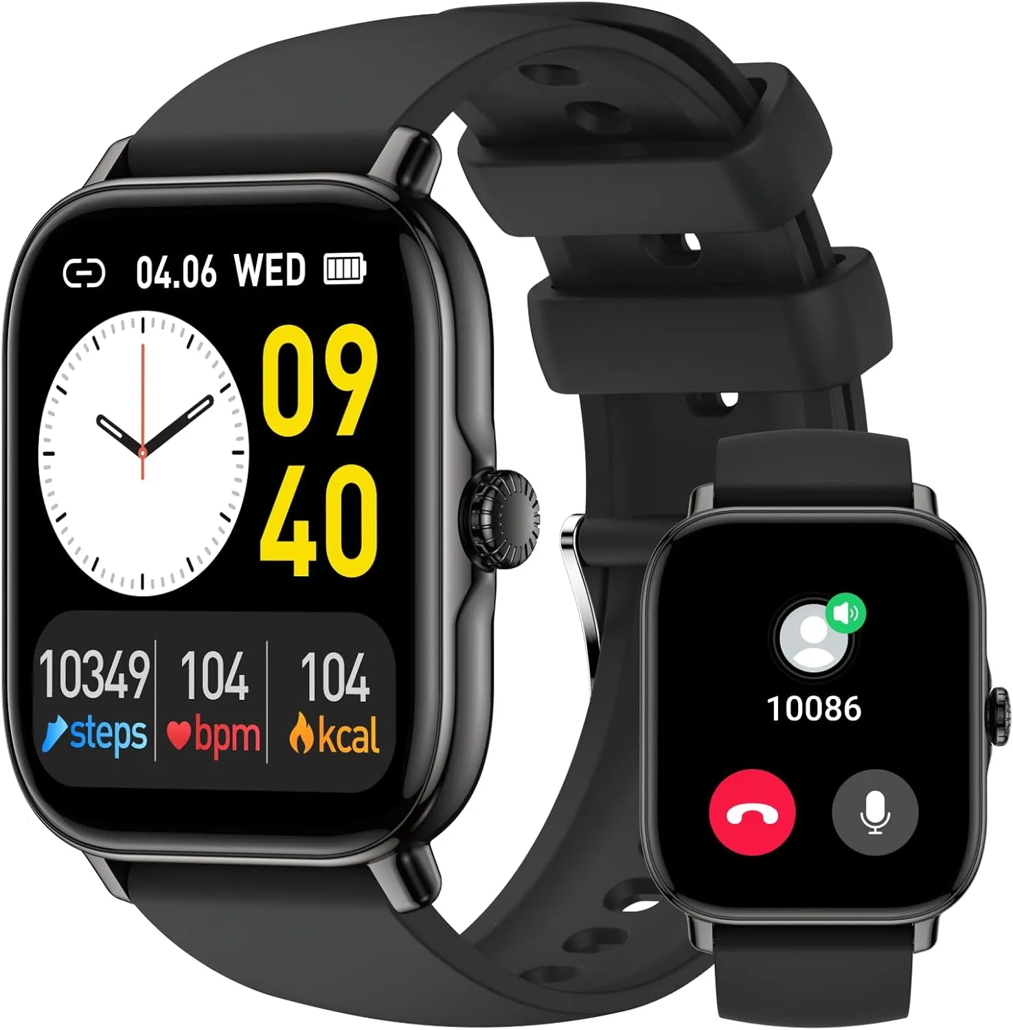 Smart Watch for Men Women (Answer/Make Calls/AI Voice Control) 1.91" for Android Phones iPhone Samsung Compatible IP68 Waterproof/Heart Rate/Sleep Tracker/116 Sport Modes.