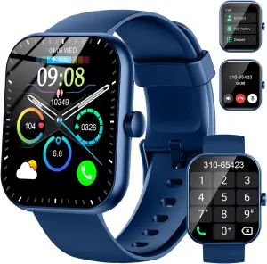 Smart Watch for Men Women(Answer/Make Call), 2025 New Smartwatch 1.96" HD Fitness Watch with 110  Sport Modes, Heart Rate, Sleep Monitor, Pedometer, IP68 Waterproof Activity Tracker for Android iOS
