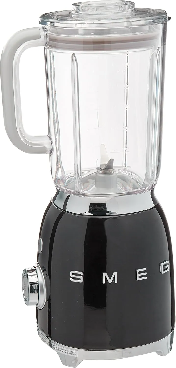 Smeg BLF01BLUS 50's Retro Style Aesthetic Blender (600 W Motor), Black