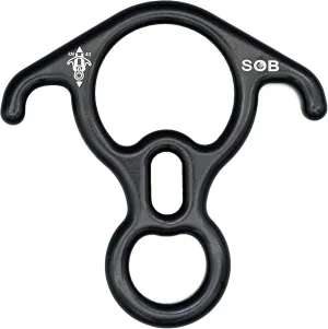 SOB 40KN Rescue Figure 8 Descender Belay Rappel Equipment Belay Rock Climbing Rigging Plate 7075 Aluminum Alloy for Climbing Belaying Rappelling Device