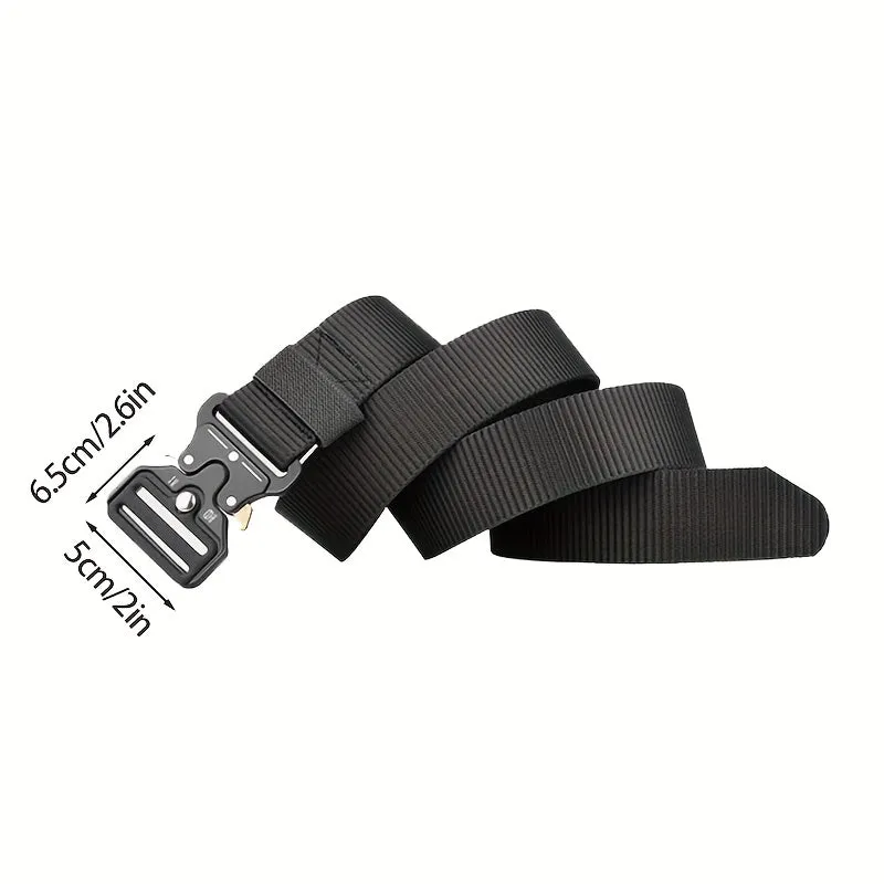 Sopffy 3 Pack Tactical Belts Military Style Nylon Web Tool Belt Green Khaki