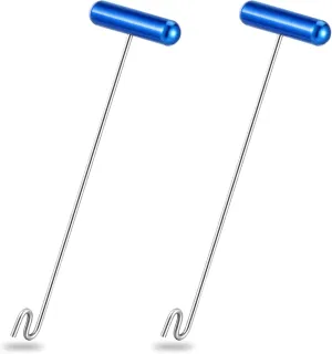 Sotiff 2 Pcs 12 in Stainless Steel Fish Hook Remover Tools Summer Fishing Hook Quick Removal Device Saltwater Dehooker Aluminum and Fish Dehooker for Fisherman