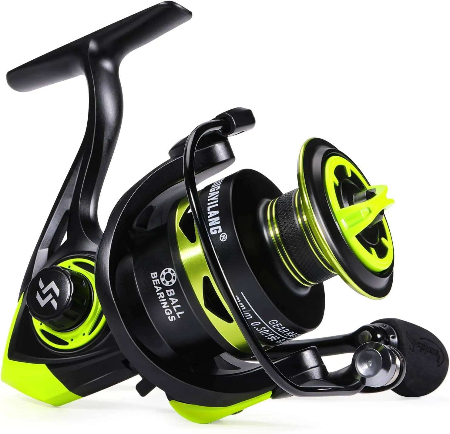 Sougayilang Spinning Fishing Reels, Carbon Fiber 17.5LBs Max Drag,5.2:1 Gear Ratio, Ultra Smooth Powerful for Inshore Boat Rock Freshwater Saltwater Fishing