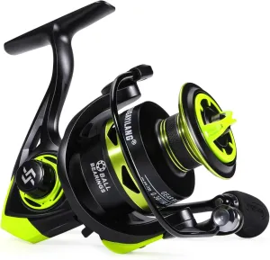 Sougayilang Spinning Fishing Reels, Carbon Fiber 17.5LBs Max Drag,5.2:1 Gear Ratio, Ultra Smooth Powerful for Inshore Boat Rock Freshwater Saltwater Fishing