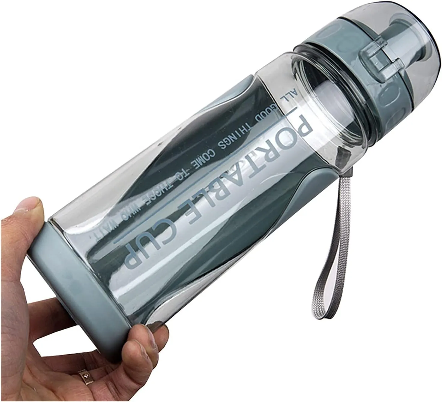 Sports Cup Sports Bottle Gym Leak-Proof and Drop-Proof Portable Shaker Outdoor Travel Bottle Plastic Drinking Cup