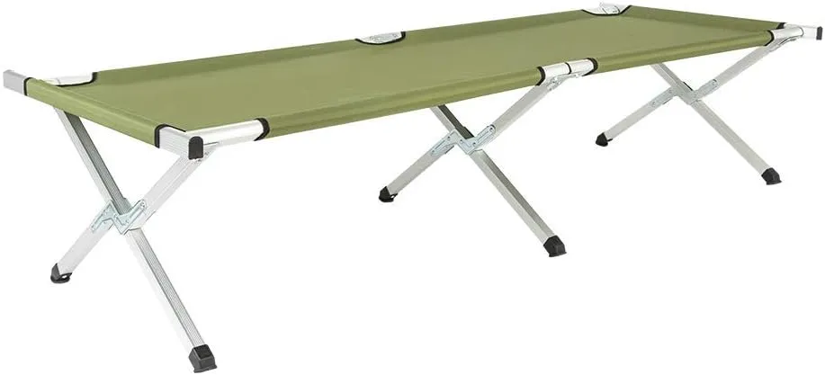 SSLine Folding Camping Bed Outdoor Portable Military Cot Camping Cot with Carry Bag for Outdoor Camping Hiking Hunting Traveling