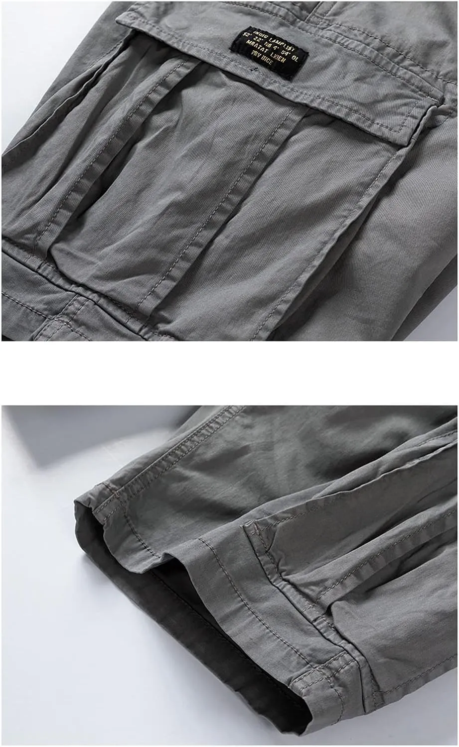 Stessotudo Mens Casual Shorts Drawstring Elastic Waist Cargo Short with Pockets Slim Fit Thin Comfy Knee Length Walking Short