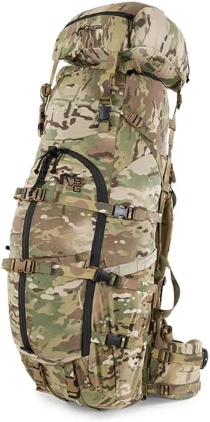Stone Glacier R3 5900 Pack with R3 Frame, MultiCam, 5900 Cubic Inches, Lightweight, Versatile, Modular Storage, Heavy Weapon System, Small (50096-MC-S)