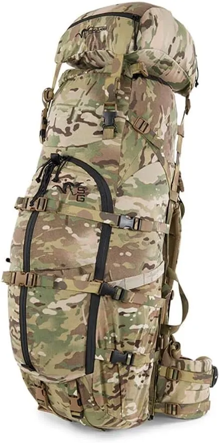 Stone Glacier R3 5900 Pack with R3 Frame, MultiCam, 5900 Cubic Inches, Lightweight, Versatile, Modular Storage, Heavy Weapon System, Small (50096-MC-S)