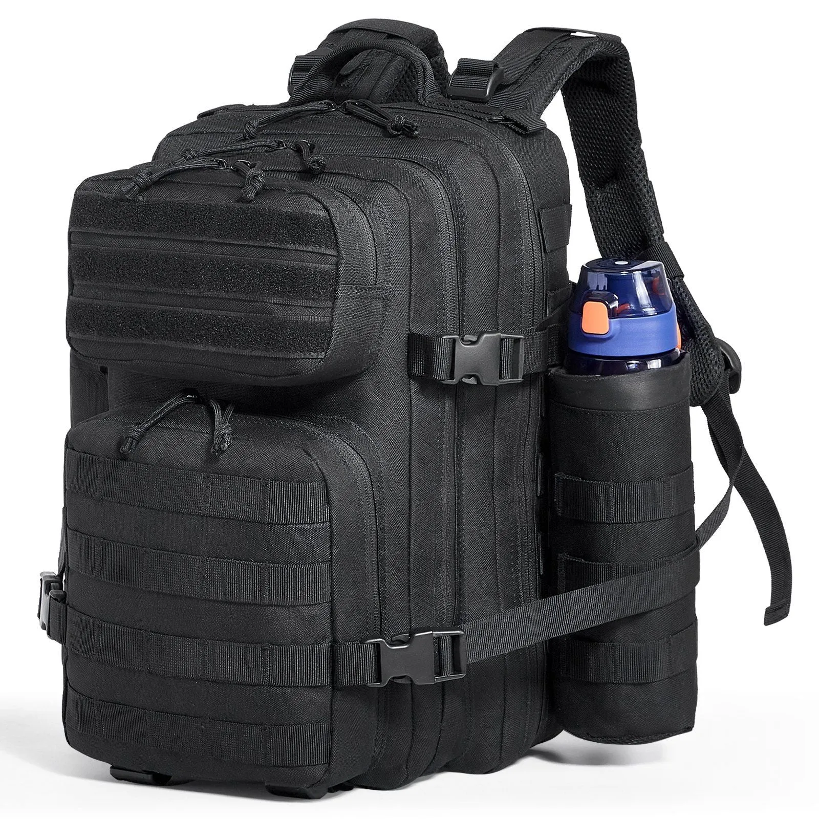 StoneBack™ 25L Tactical Pack – 500D Modular Backpack with MOLLE & Convertible Carry