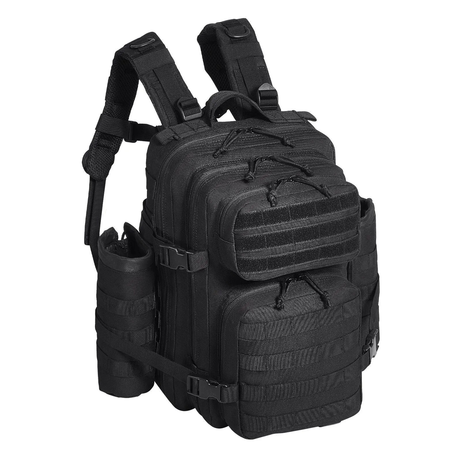 StoneBack™ 25L Tactical Pack – 500D Modular Backpack with MOLLE & Convertible Carry