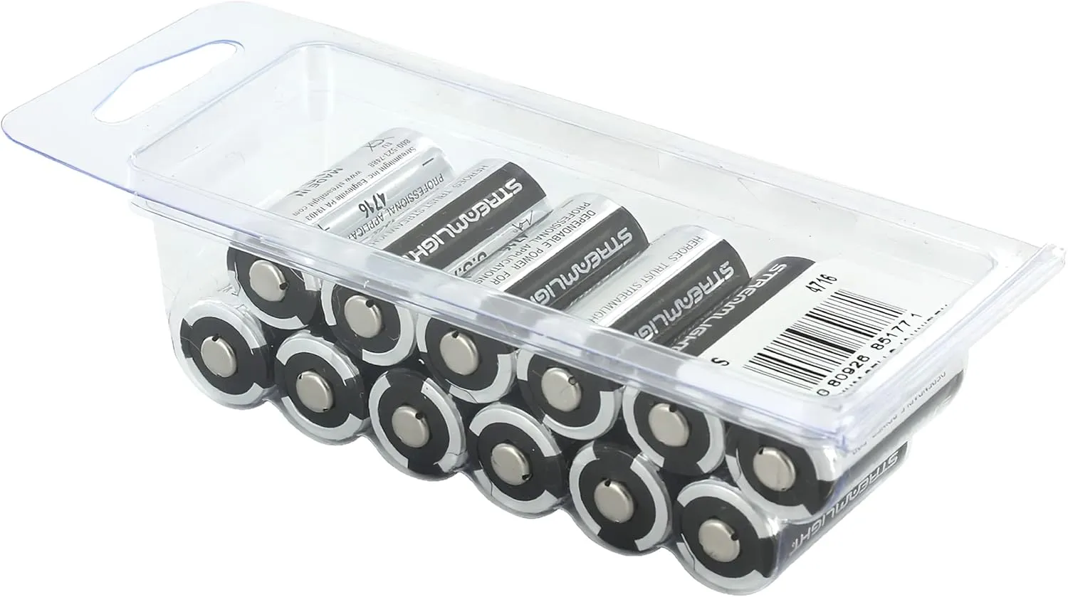 Streamlight 85177 CR123A Lithium Batteries, 12-Pack