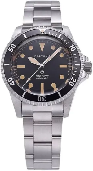 Submariner, Retro Dive Watch with 200m Waterproof, Military Watch for Men