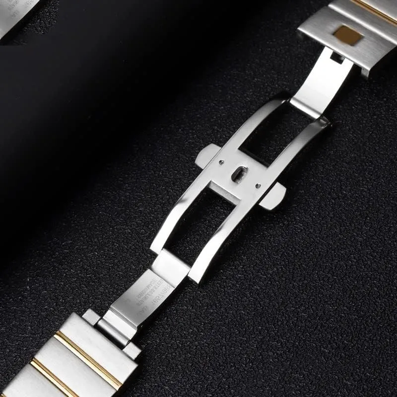 Suitable for Omega stainless steel strap 17mm 18mm 23mm 25mm solid metal strap steel bracelet