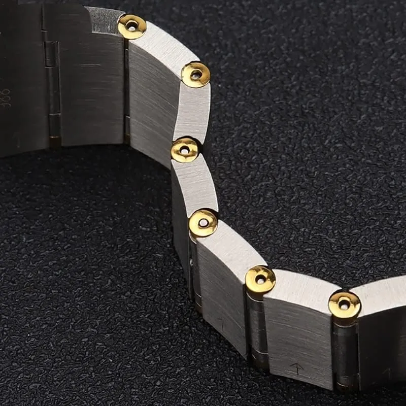 Suitable for Omega stainless steel strap 17mm 18mm 23mm 25mm solid metal strap steel bracelet