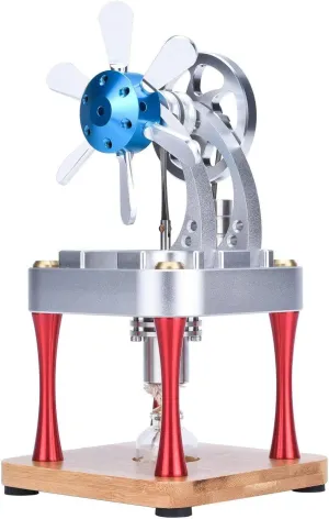 Sunnytech Hot Air Stirling Engine Motor Steam Heat Education Model Toy Kit M16-CF