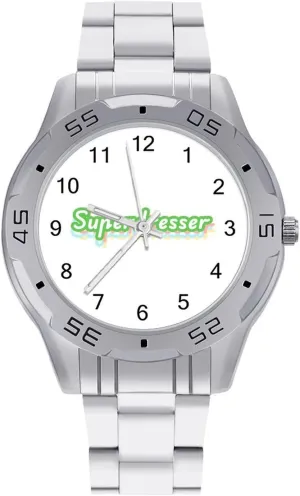 Superdresser Hairdresser Barber Simple Stainless Steel Band Business Watch Dress Wrist Unique Luxury Work Casual Waterproof Watches