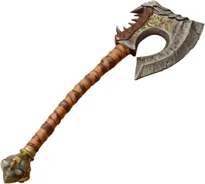 Sword fort Carbon Steel Grommash Hellscream's Gorehowl Axe Real Metal,Replica Game Cosplay Props-Legendary Axe, Aluminum Alloy Axe