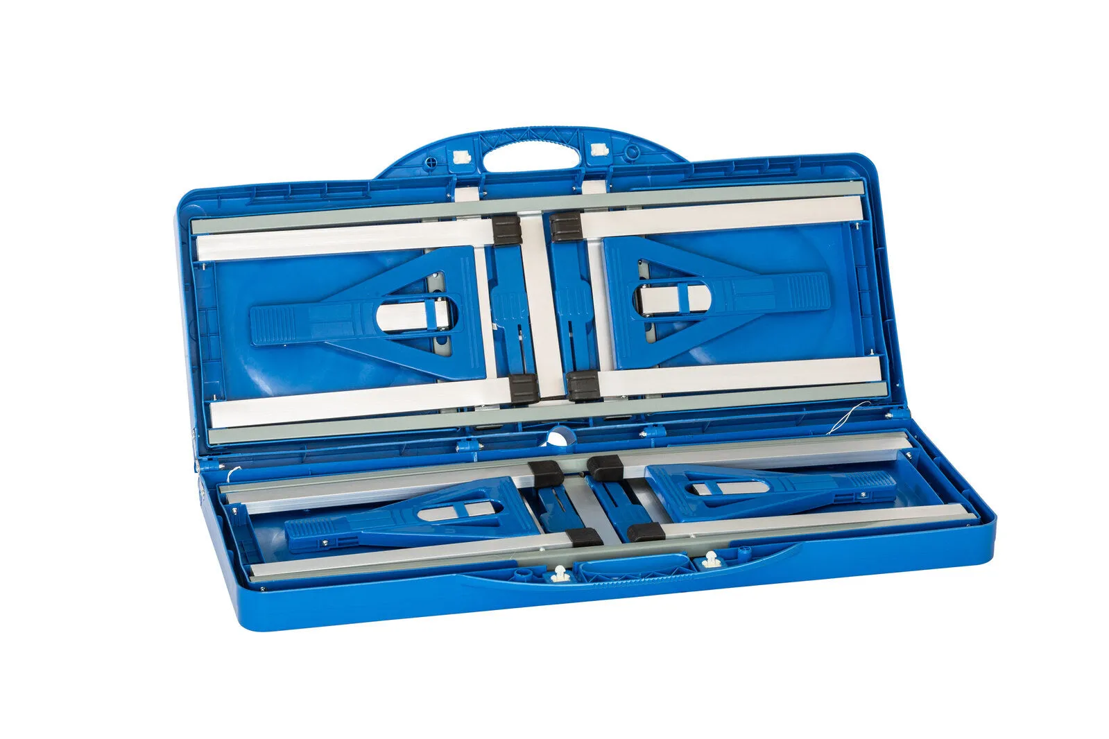 Table 4-seater - Foldable Camping Lightweight Easy to install Set Blue Augmented reality