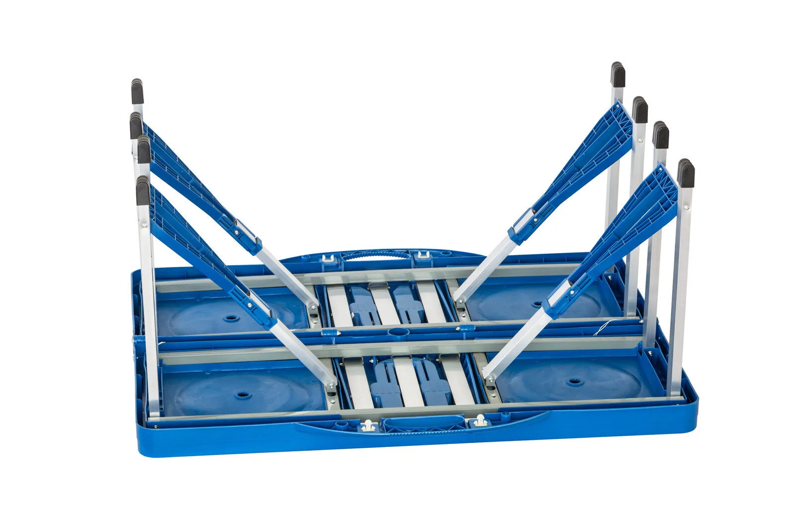 Table 4-seater - Foldable Camping Lightweight Easy to install Set Blue Augmented reality