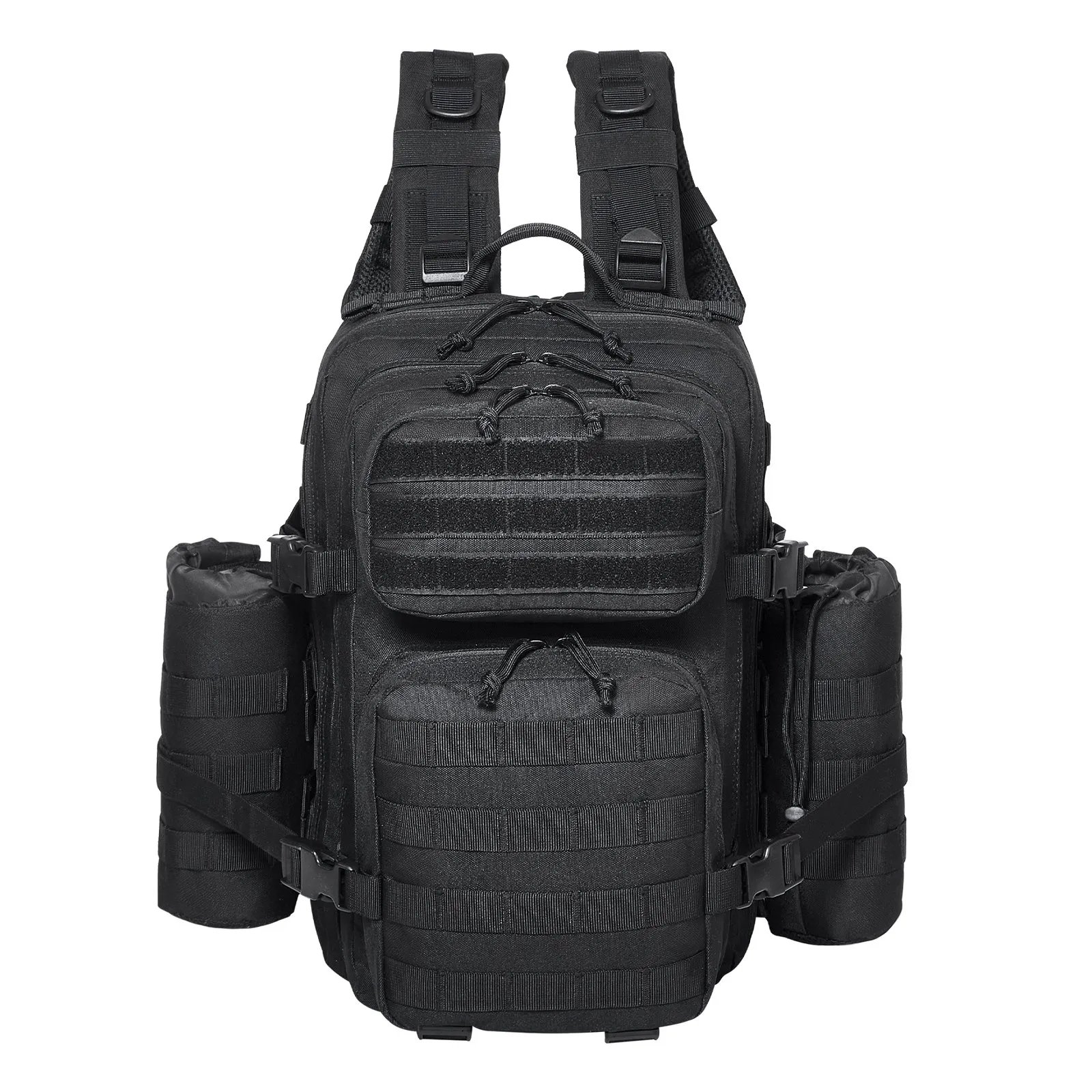 Tactical Backpack 25L Military Backpack with Molle Mode & 3 Compartments,Military Tactical Backpack For Men Molle Daypack 3 Day Bug Out Bag Hiking Rucksack With Bottle Holder