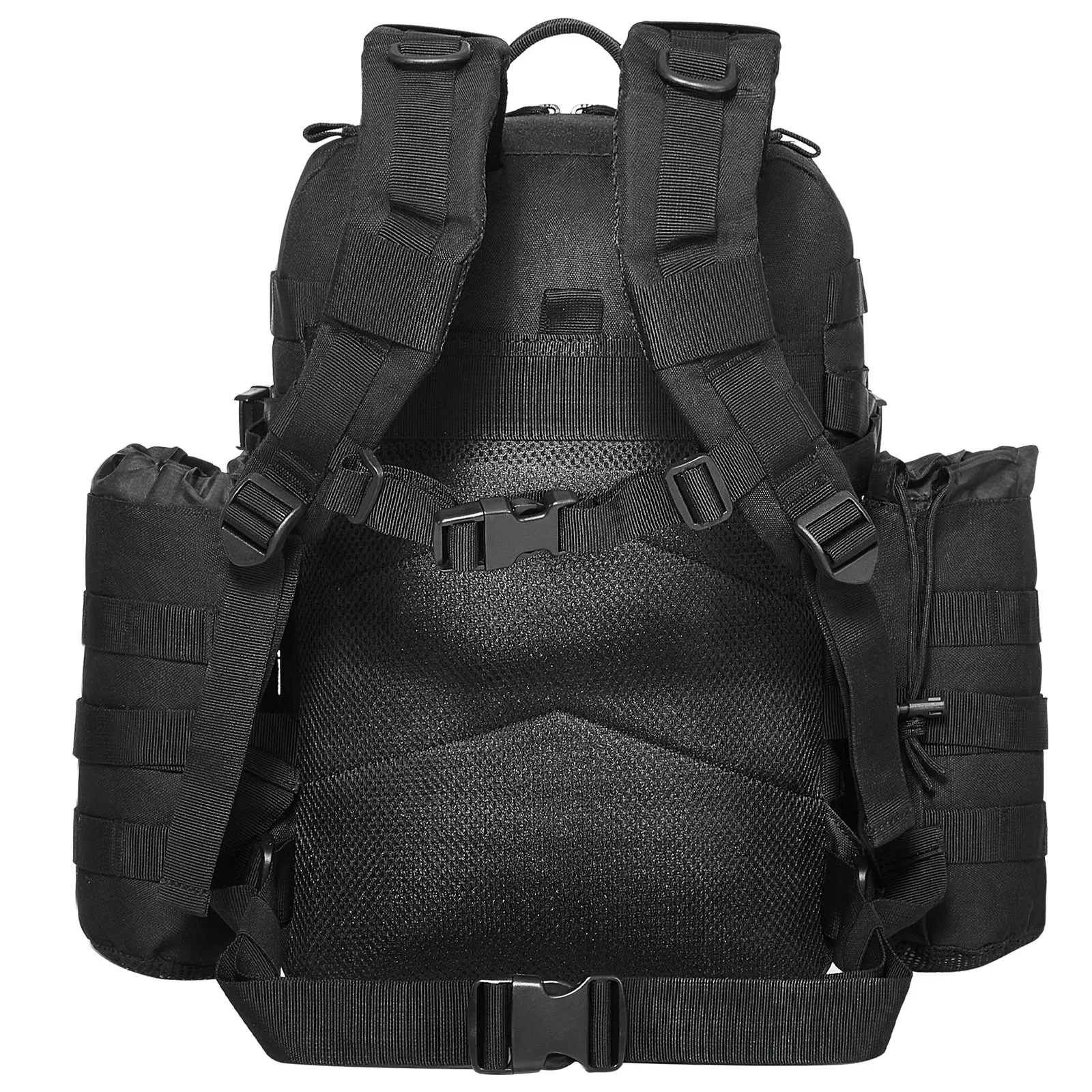 Tactical Backpack 25L Military Backpack with Molle Mode & 3 Compartments,Military Tactical Backpack For Men Molle Daypack 3 Day Bug Out Bag Hiking Rucksack With Bottle Holder