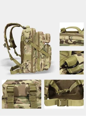 Tactical Backpack Military Molle Hiking 30L Tactical Outdoor Mountaineering Trekking Attack Maple Camouflage