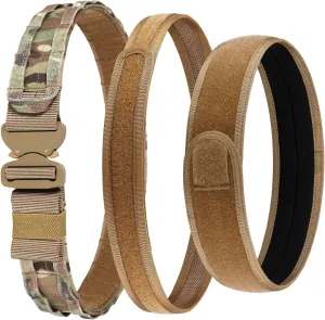 Tactical Belt, 1.75” Molle Belt with Cobra Quick Release Buckle, Heavy Duty Gun Belt with Anti-slip Pad