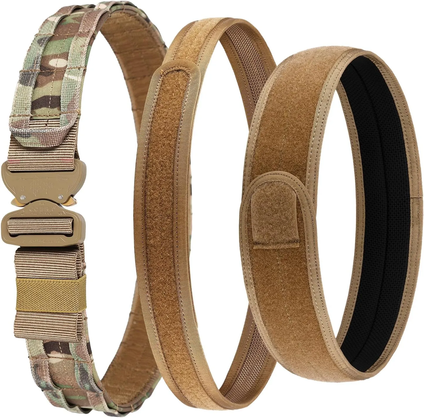 Tactical Belt, 1.75” Molle Belt with Cobra Quick Release Buckle, Heavy Duty Gun Belt with Anti-slip Pad