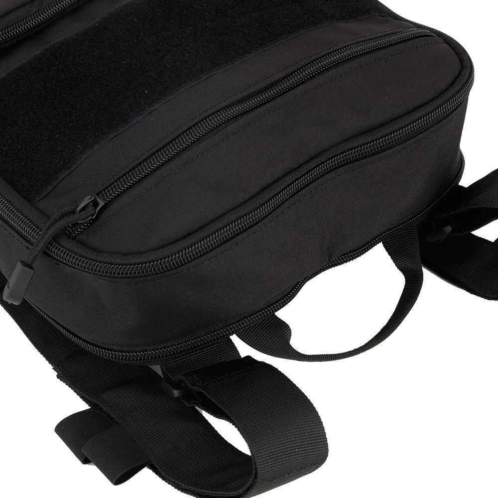 Tactical Chest Rack, Airsoft Assault Box rig Military Vest, with Molle Flatpack Backpack