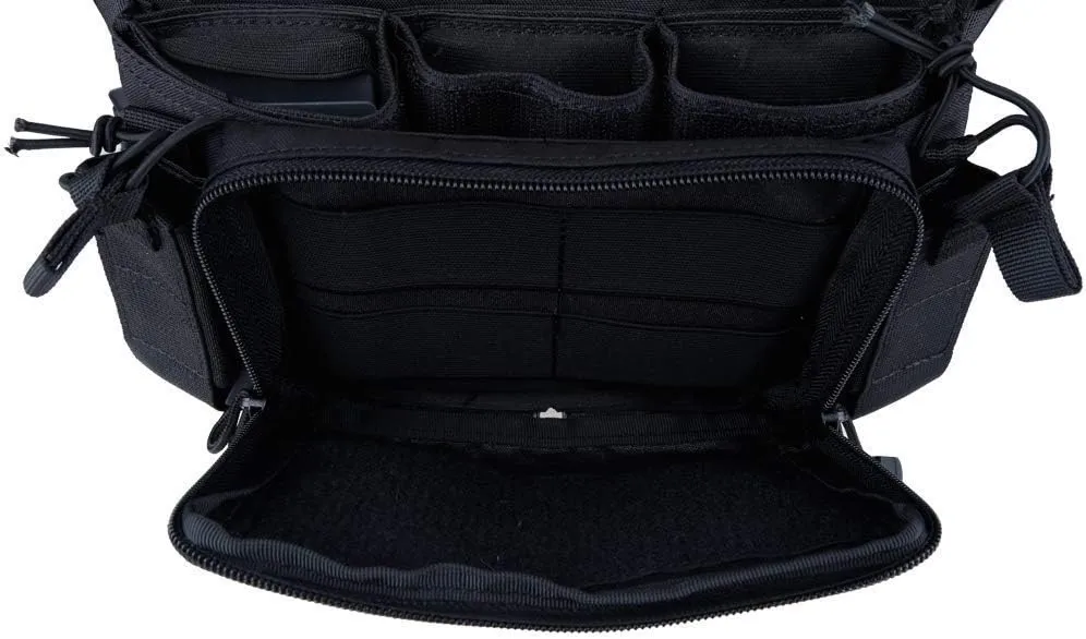 Tactical Chest Rack, Airsoft Assault Box rig Military Vest, with Molle Flatpack Backpack