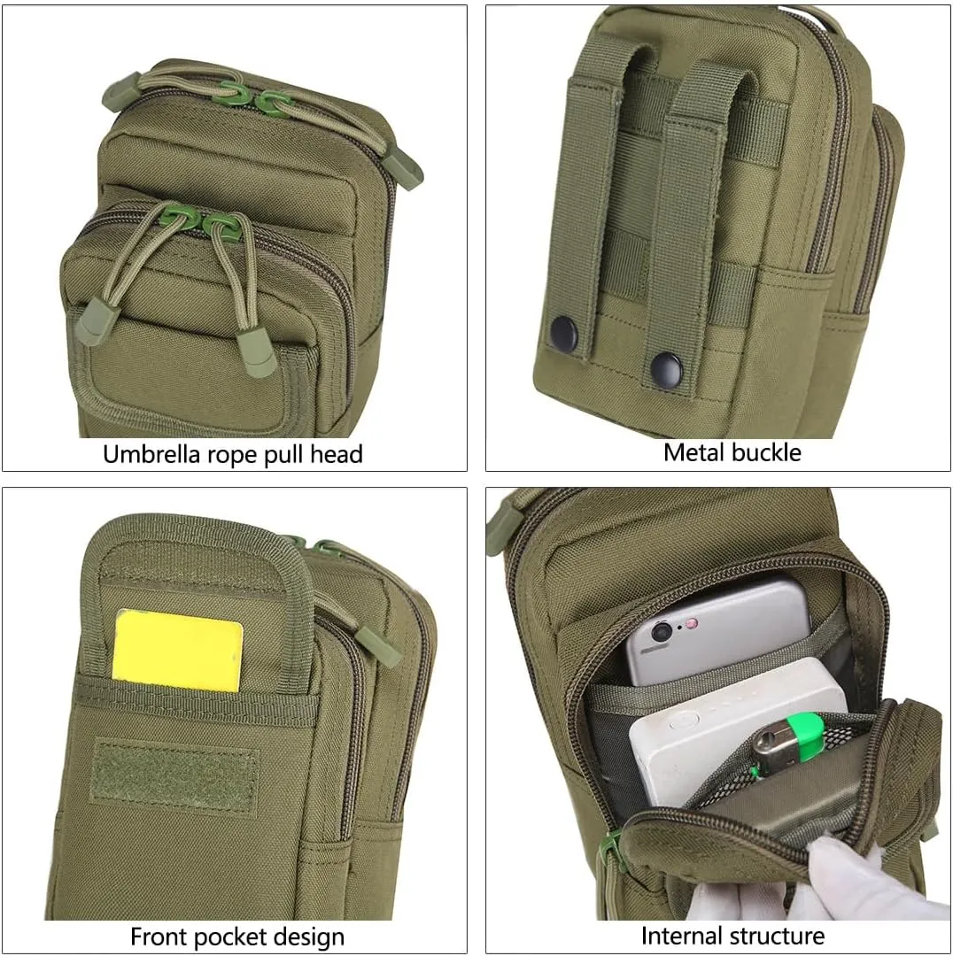 Tactical EDC Pouch Molle Utility Pouches Gadget Organizer Phone Holder Waist Pack Smartphone Pouch Tool Holster Pocket