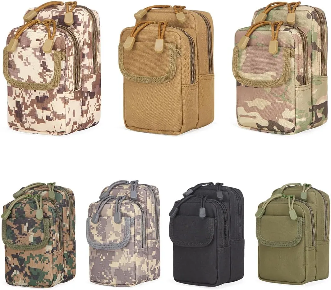 Tactical EDC Pouch Molle Utility Pouches Gadget Organizer Phone Holder Waist Pack Smartphone Pouch Tool Holster Pocket