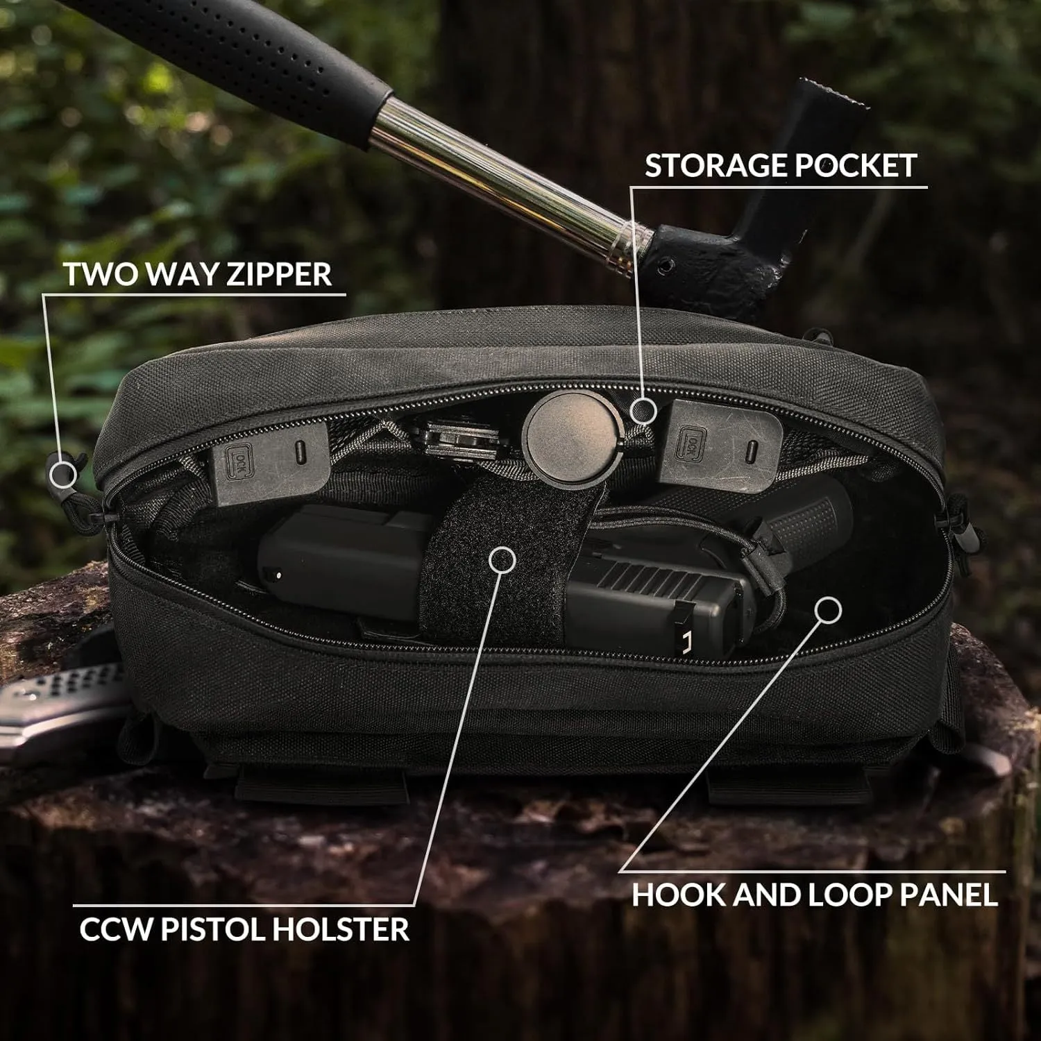 Tactical Fanny Pack EDC Waist Bag for Outdoor Activities