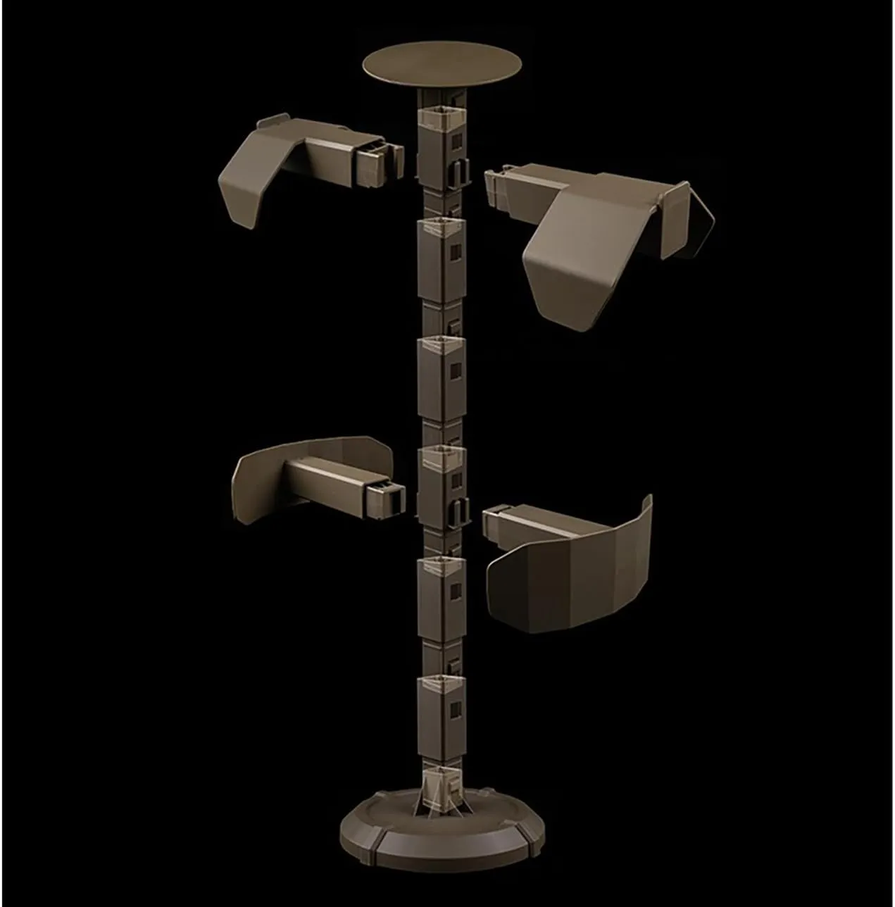 Tactical Gear Stand Holder Display Rack Accessory Parts Free Assembly for Tactical Helmet Vest Belt Display