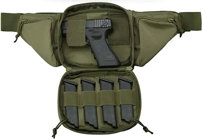 Tactical Gun Holster Fanny Pack EDC