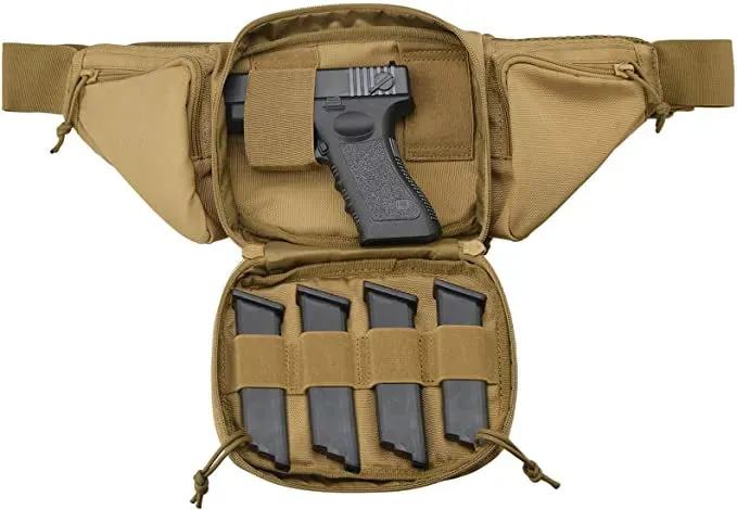 Tactical Gun Holster Fanny Pack EDC