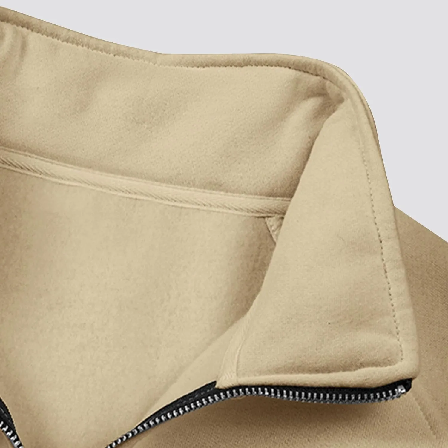 Tactical Hoodies for Men Sweatshirt Quarter Zip Pullover Hoodies Winter Jacket Men's Sherpa Fleece Lined Pullover