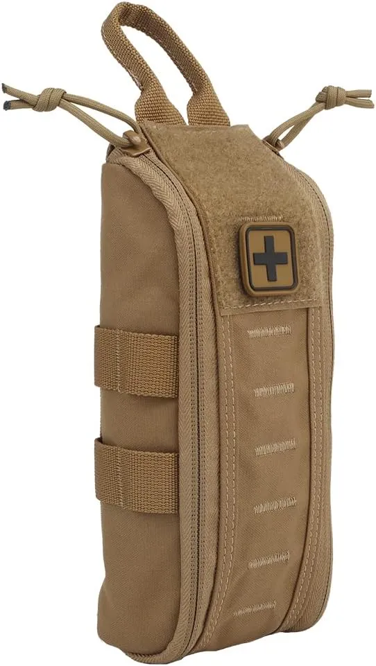 Tactical Medical First Aid Kit Military MOLLE Bag Waist Belt Pouch Quick Response Hunting Vest Bag First Aid Pack B